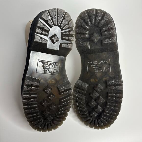 Dr. Martens Jadon III Leather Platform Combat Boots in Vintage Taupe Pisa - Picture 9 of 10